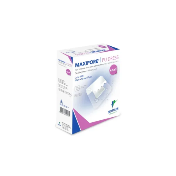 Maxipore PU Dress Transparent Stérile Pansement imperméable avec tampon 9cm x 5cm