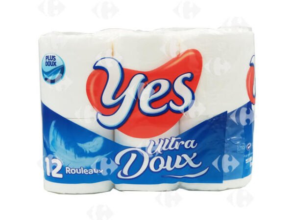 PAPIER HYGIENIQUE PETIT MODELE 2PLIS COLIS DE 12 ROULEAUX